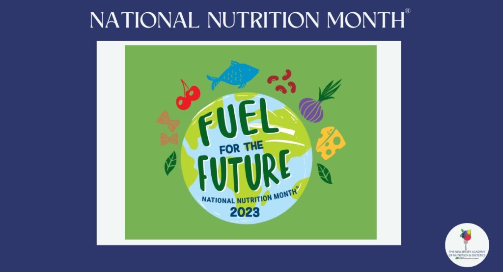 Image of globe with fruits and vegetables